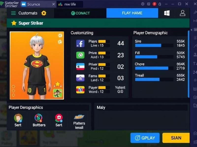 Super Striker Gameplay Screenshot